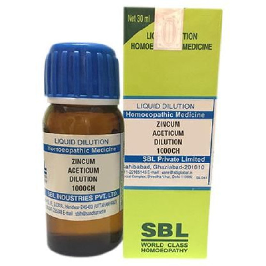 SBL Zincum Aceticum Dilution 1000 CH image