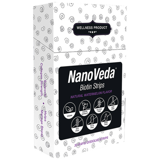 NanoVeda Biotin Strip (0.05g Each) Natural Watermelon image