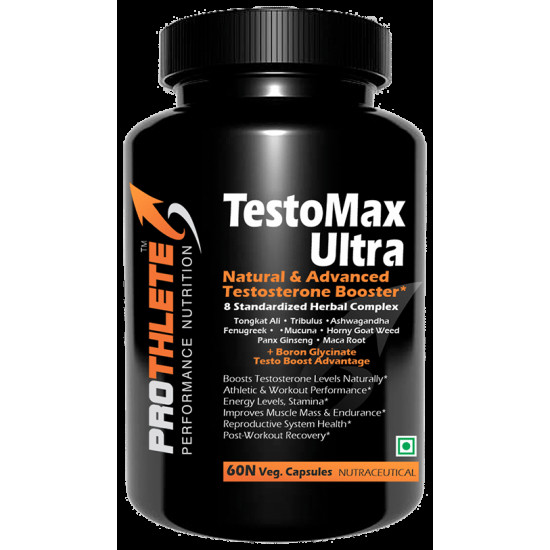 Prothlete Testomax Ultra Testosterone Booster Veg Capsule image