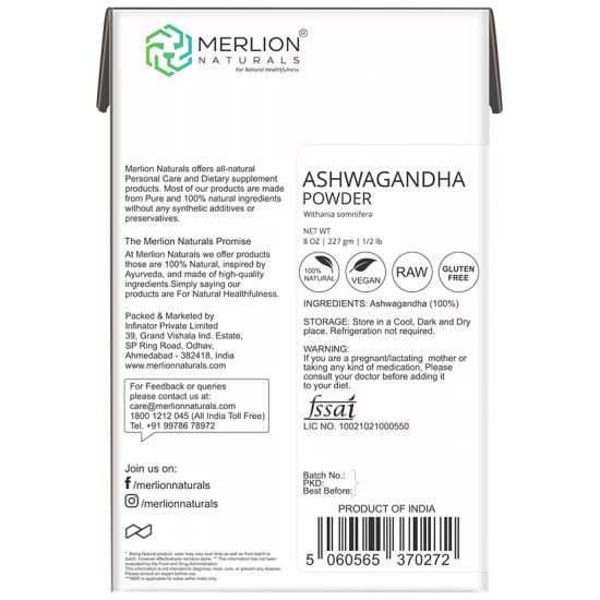 Merlion Naturals Ashwagandha Powder image