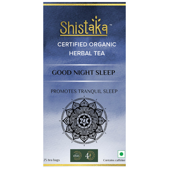 Shistaka Combo Pack of Certified Organic Herbal Tea (1.8gm Each) Good Night Sleep & Lemon Ginger Infusion image