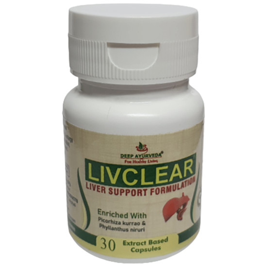 Deep Ayurveda Livclear Extract Based Capsule image