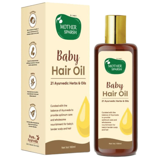 Mother Sparsh Baby Hair Oil image