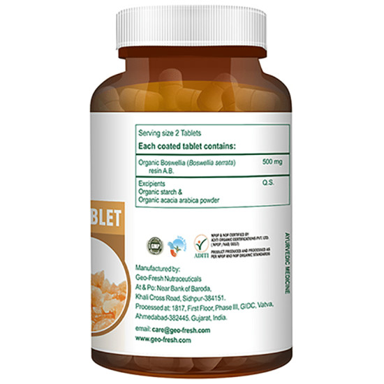 Geo Fresh Organic Boswellia 500mg Tablet image