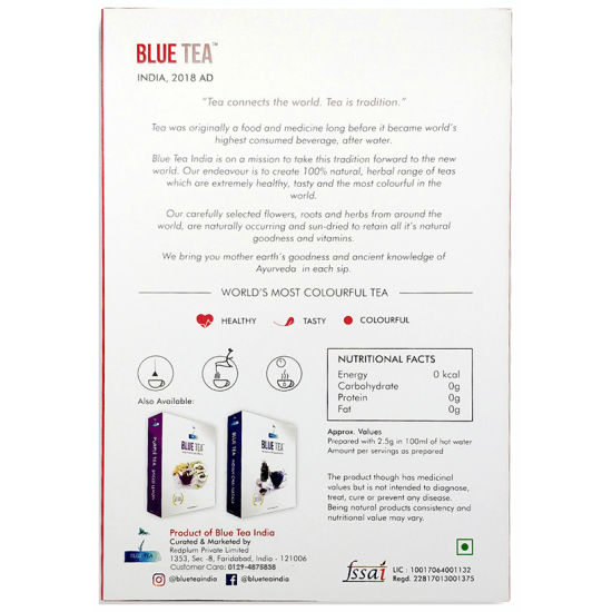 Blue Tea Red Egyptian Hibiscus Ginger Flush image