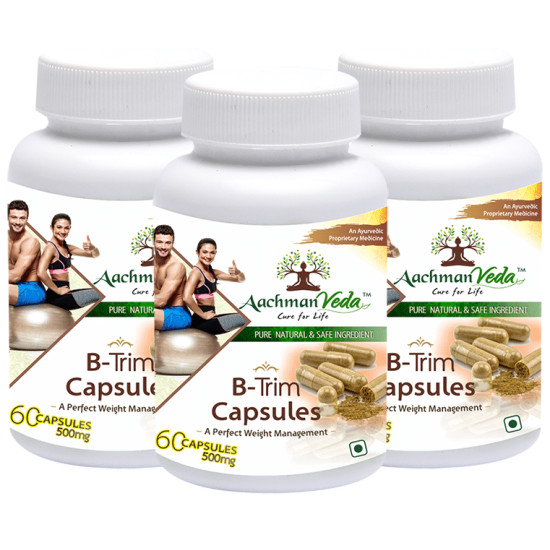 Aachman Veda A Perfect Weight Management B-Trim 500mg Capsule (60 Each) image