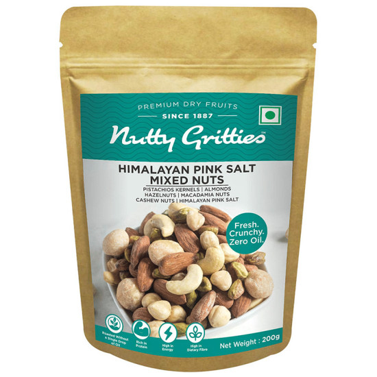 Nutty Gritties Himalayan Pink Salt Mixed Nuts (200gm Each) image