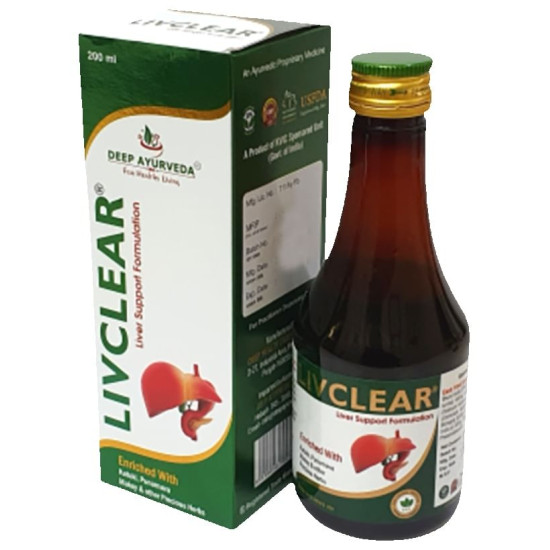 Deep Ayurveda Livclear Liver Support Formulation Syrup image