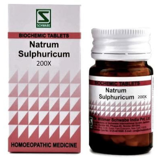 Dr Willmar Schwabe India Natrum Sulphuricum Biochemic Tablet 200X image