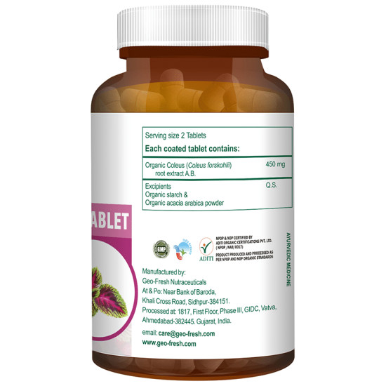 Geo Fresh Organic Forskolin Tablet image