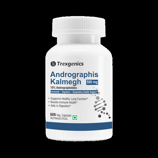 Trexgenics Andrographis Kalmegh 10% Andrographolides 500mg Veg Capsule image