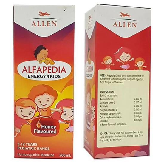 Allen Alfapedia Energy 4 Kids Syrup image