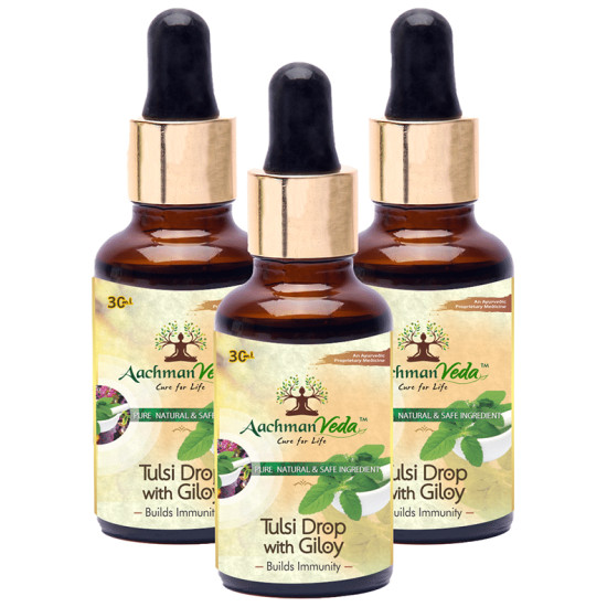 Aachman Veda Tulsi Drop with Giloy (30ml Each) image