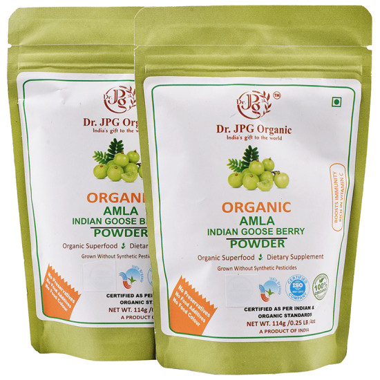 Dr. JPG Organic Amla Powder (114gm Each) image