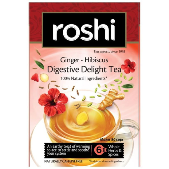 Roshi Ginger-Hibiscus Digestive Delight Tea image