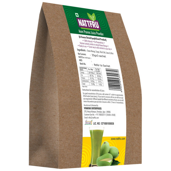 Nattfru Aam Panna Juice Powder Sachet (35gm Each) image