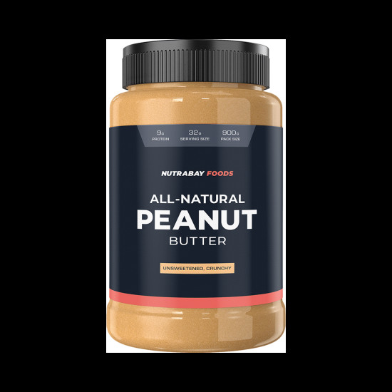 Nutrabay Foods All-Natural Peanut Butter Unsweetened Crunchy image