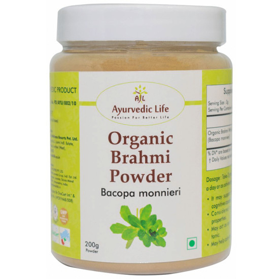 Ayurvedic Life Organic Brahmi Bacopa Monnieri Powder image