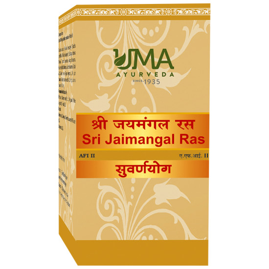 Uma Ayurveda Sri Jaimangal Ras Tablet (with Gold & Silver) image