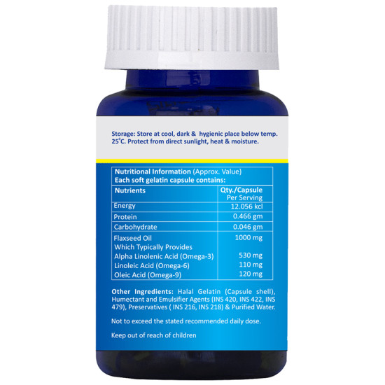 Dr. Odin Nutrition Flaxseed Oil Softgel Capsule image