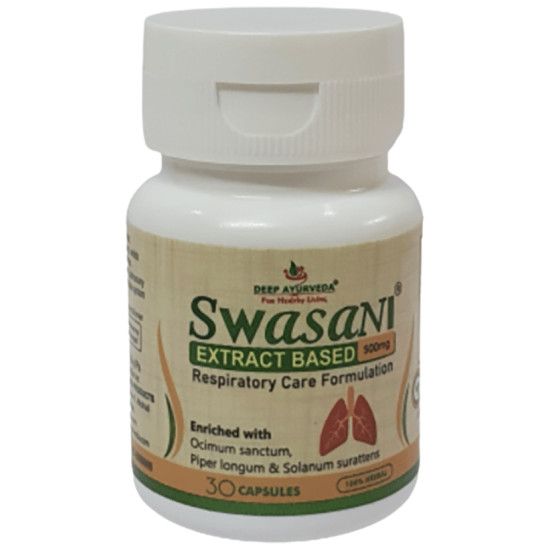 Deep Ayurveda Swasani Extract Based Respiratory Care Formulation Capsule image