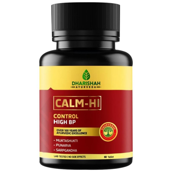 Dharishah Ayurveda Calm-Hi Tablet Control High BP image