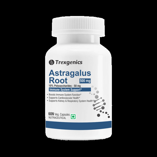 Trexgenics Astragalus Root 10% Polysaccharides 500mg Veg Capsule image