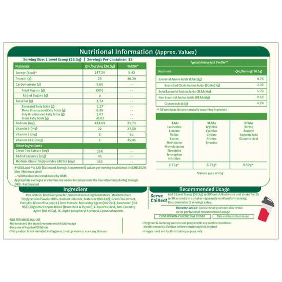 MuscleBlaze bGreen Plant Protein Strawberry image