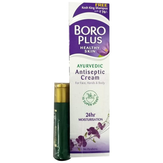 Boroplus Antiseptic Cream with Emami Kesh King Anti-Hairfall Shampoo 50ml free image