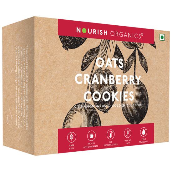 Nourish Organics Oats Cranberry Cookies image