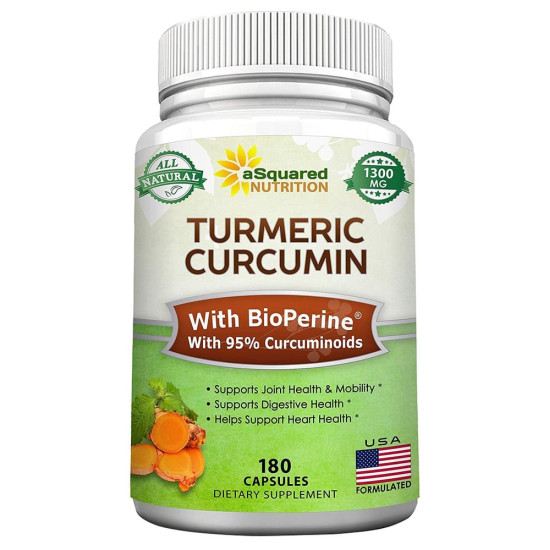 Asquared Nutrition Turmeric Curcumin Capsule image