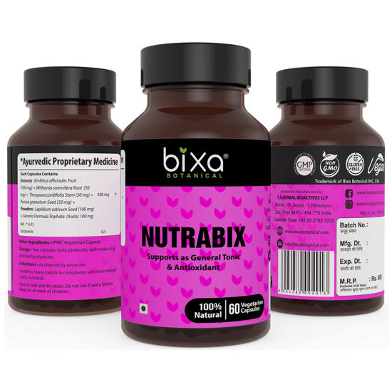 Bixa Botanical Nutrabix 450mg Vegetarian Capsule image