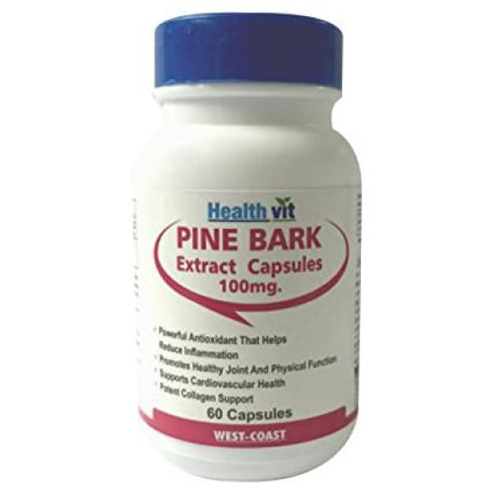 HealthVit Pine Bark 100mg Capsule image