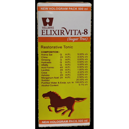 Dr. Wellmans Elixirvita 8 Restorative Tonic Sugar Free image