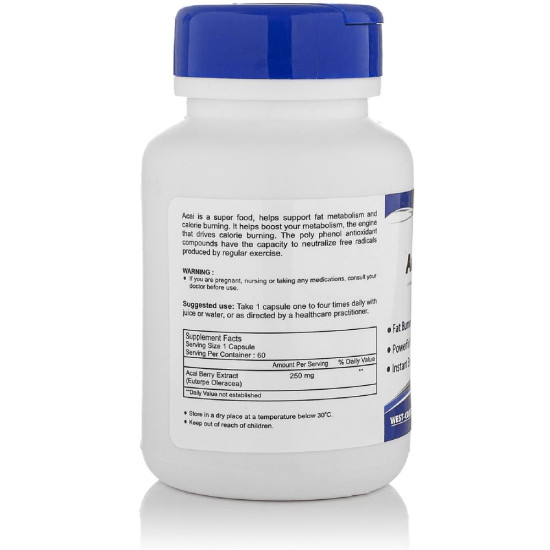 HealthVit Acai Berry 250mg Capsule image