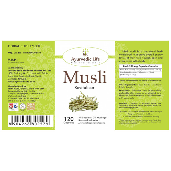 Ayurvedic Life Musli Capsule image