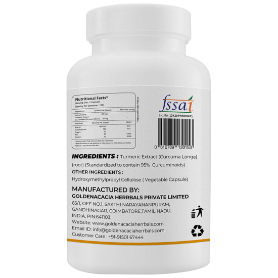 Goldenacacia Herrbals Curcumin 500 Capsule image