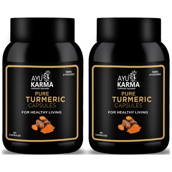 Ayukarma Pure Turmeric Capsule (60 Each) image