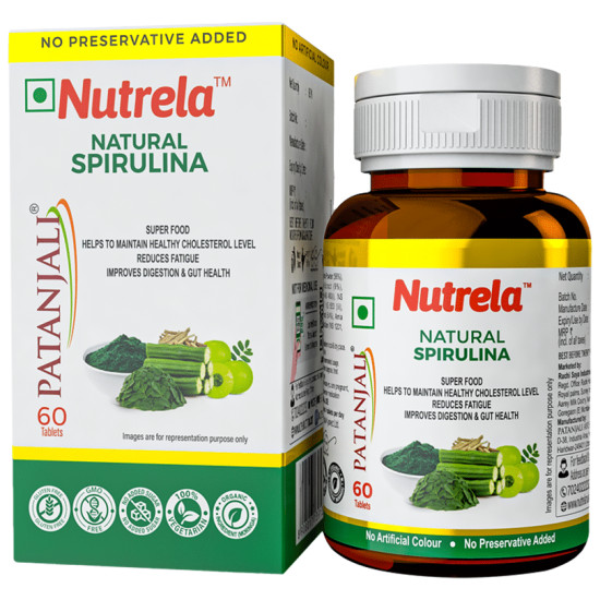 Patanjali Nutrela Natural Spirulina Tablet image