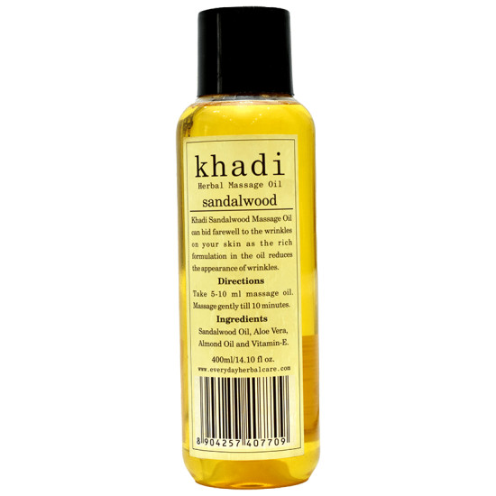 Khadi Herbal Sandalwood Massage Oil image