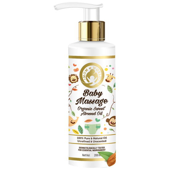 Mom & World Baby Massage Organic Sweet Almond Oil image