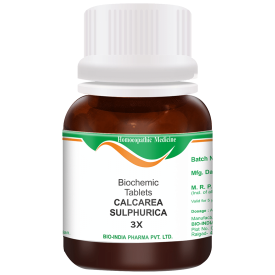 Bio India Calcarea Sulphurica Biochemic Tablet 3X image