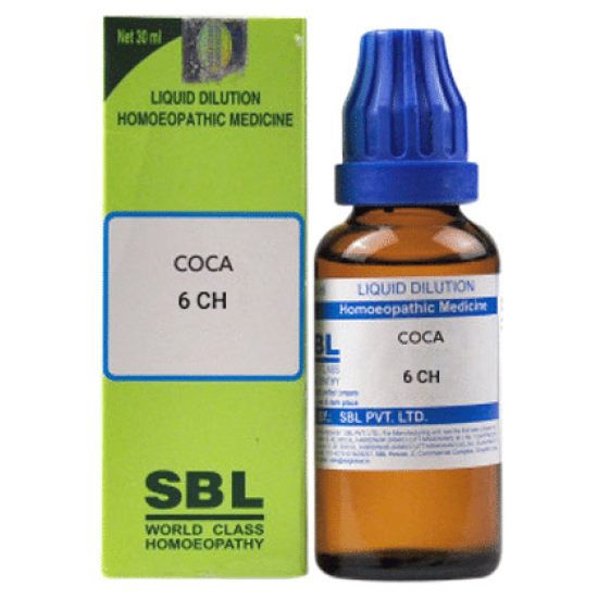 SBL Coca Dilution Homeopathic Medicine 6 CH image