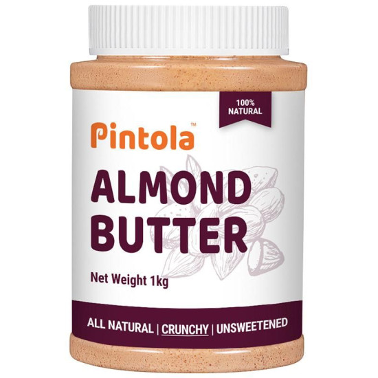 Pintola All Natural Almond Butter Crunchy Unsweetened image