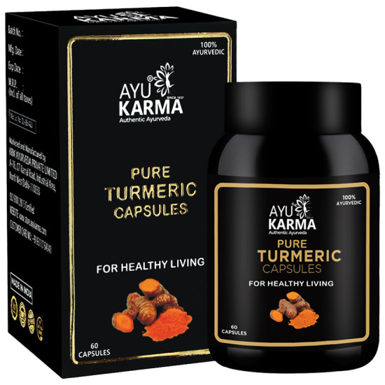 Ayukarma Pure Turmeric Capsule (60 Each) image