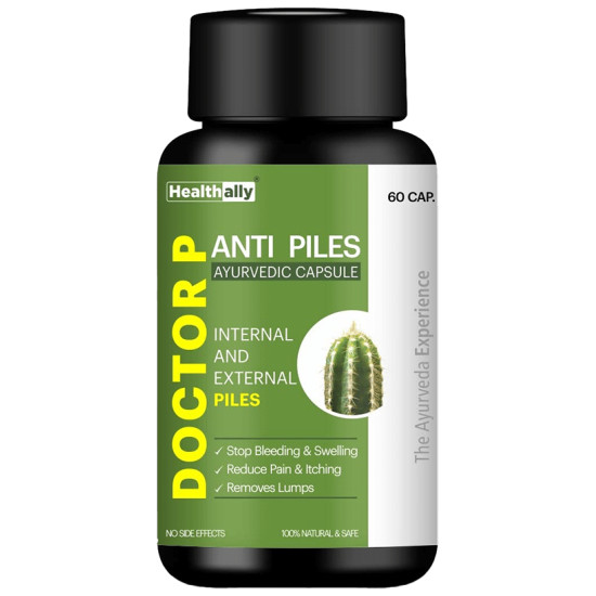 Healthally Doctor P Anti Piles Ayurvedic Capsule image