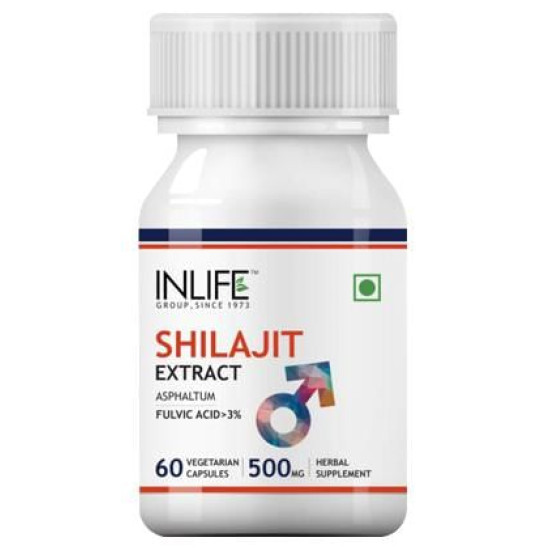 Inlife Shilajit Extract 500mg Capsule image