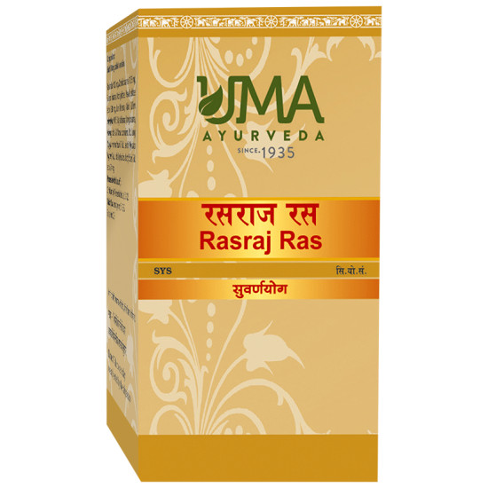 Uma Ayurveda Rasraj Ras Tablet (with Gold & Silver) image