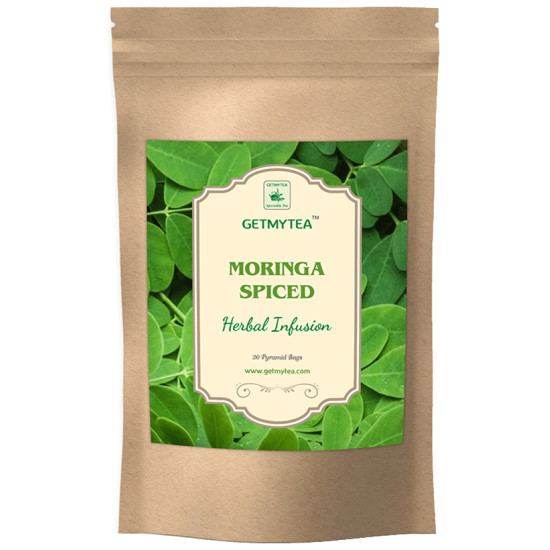 Getmytea Moringa Spiced Herbal Infusion Pyramid Bag (2gm Each) image