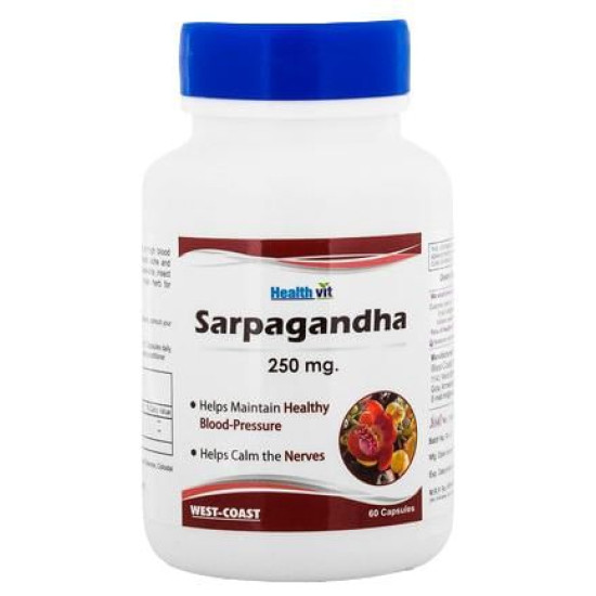 HealthVit Sarpagandha 250mg Capsule image